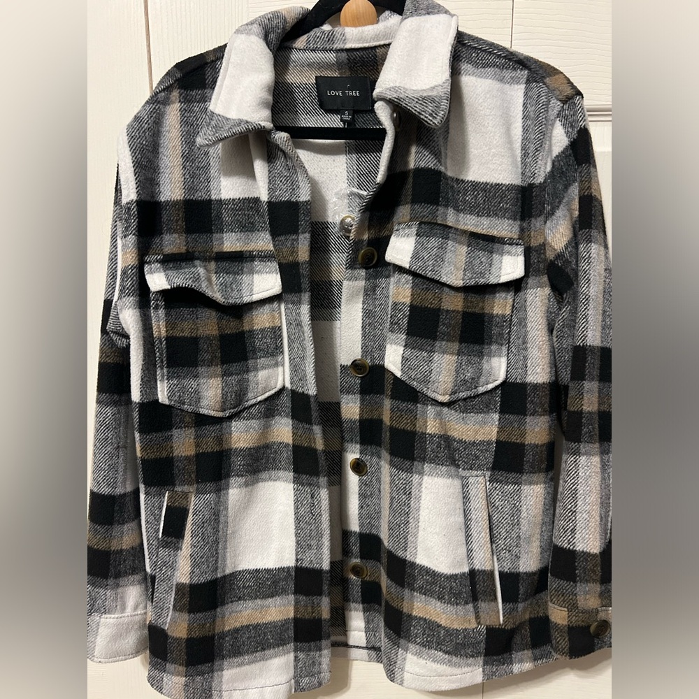 Love Tree Women’s Heavy Shirt Coat /Shacket - Picture 1 of 16